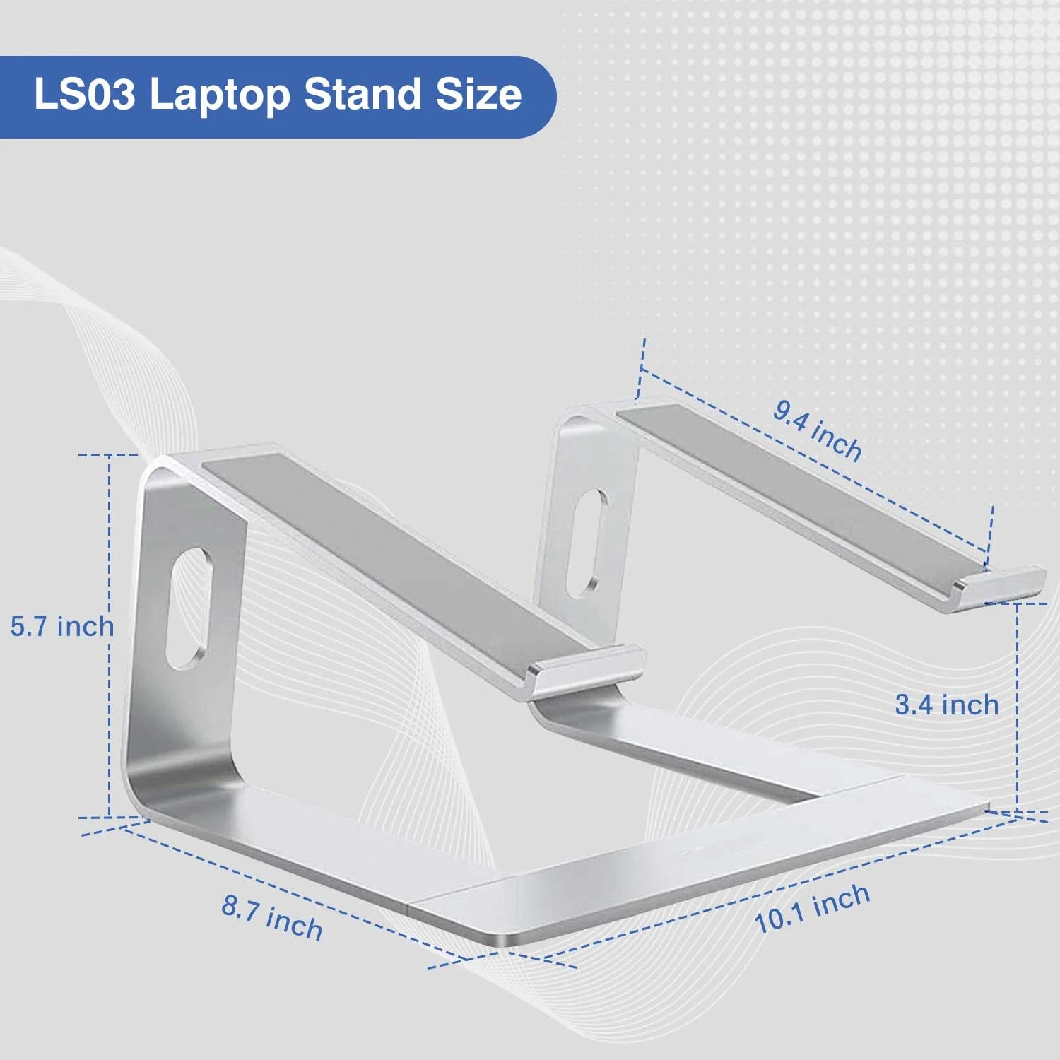 TRIXON Laptop Stand for Desk Aluminium  Laptop Riser