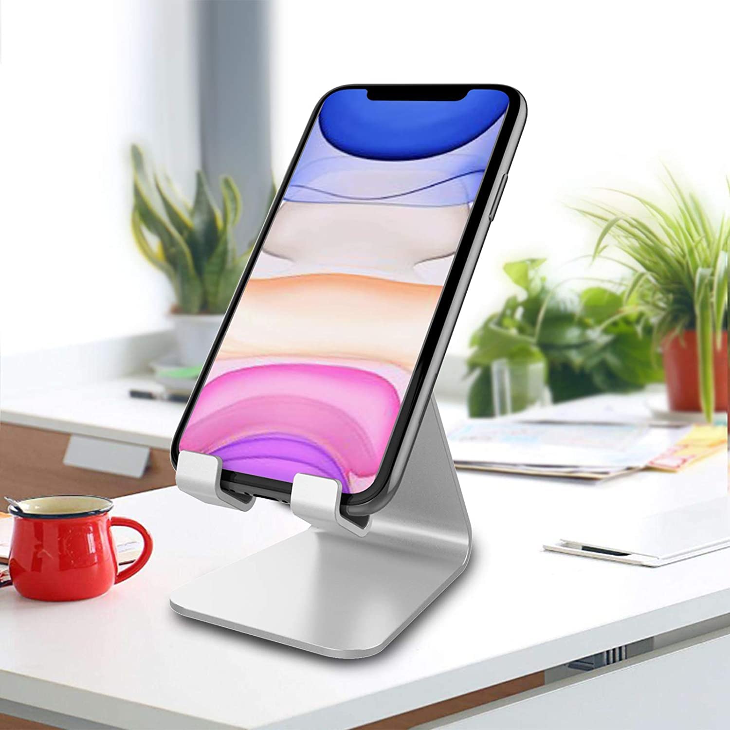 THRIVE Cell Phone Stand, Cradle, Holder,Aluminum Desktop Stand