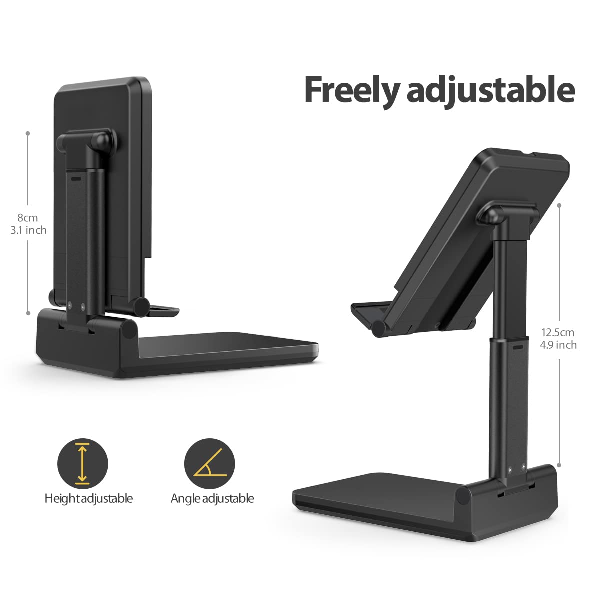 Height and Angle Adjustable Laza ABS Plastic Mobile Stand by Urban Kings Store